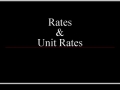 Boston Red Sox Summer Math Program - Rates and Unit Rates