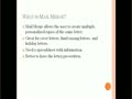 Word 2007 Using Mail Merge 1