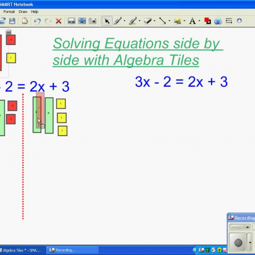 Algebra Tiles And Solving Equations