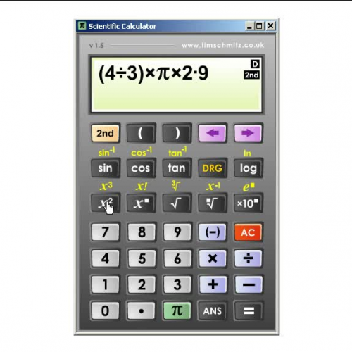 Flash Scientific Calculator - www.timschmitz.