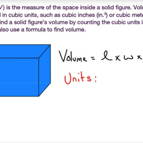 volume of rectangle