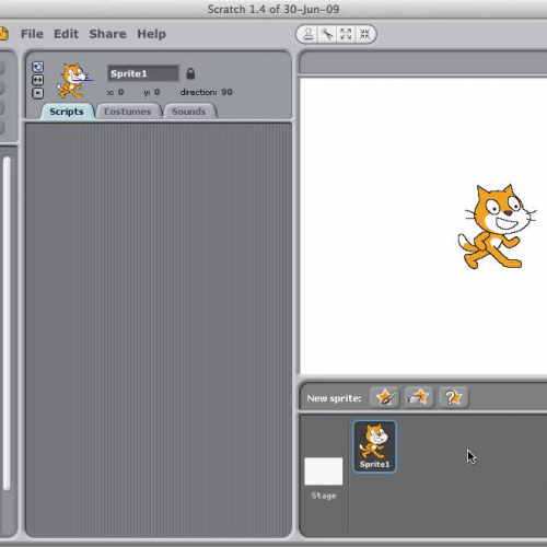 how to make object bounce when touching paddle in scratch