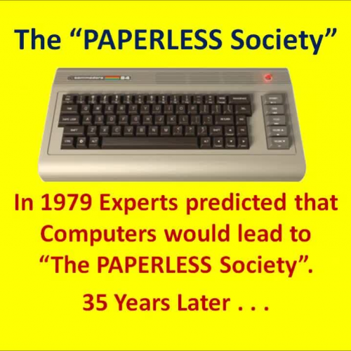 "Paperless Society"