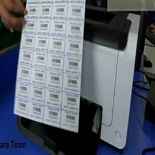 Use thermal printer to print barcode label
