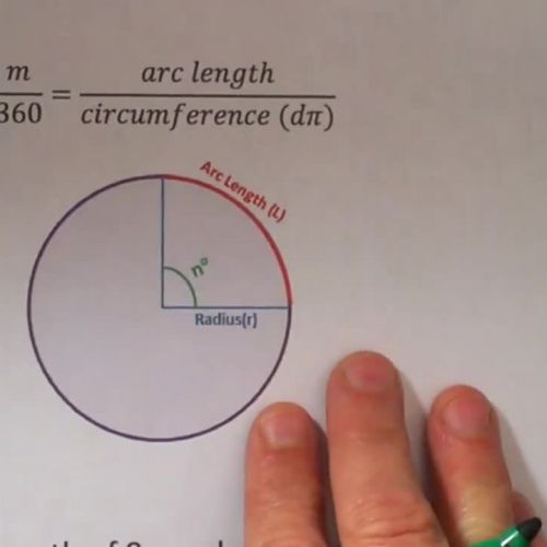 Finding Radius Of A Circle From Arc Length