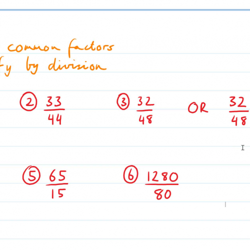 2. Simplifying Fractions