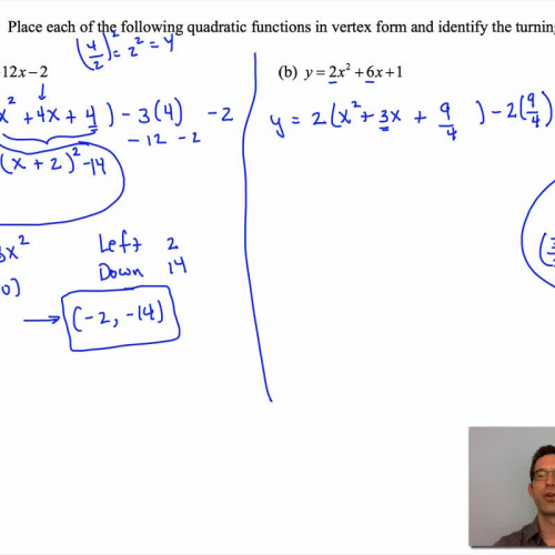 The Shifted Form Of A Parabola Common Core Algebra 1 Homework Answers