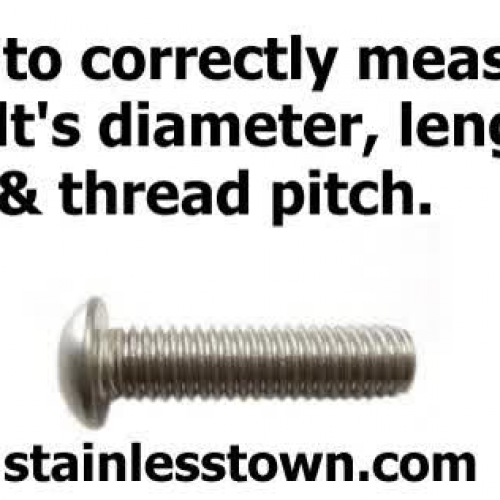 How To Measure Bolts Diameter, Length , And Pitch.