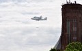 Space Shuttle Discovery by the Smithsonian Castle