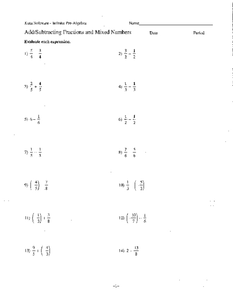 6th Grade Math Worksheets and Division Problems