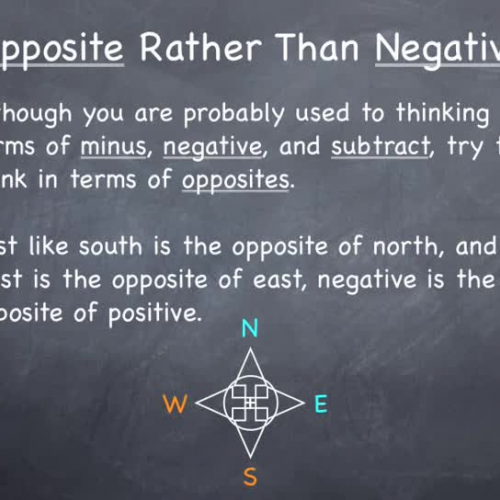 negative plus negative plus positive equals