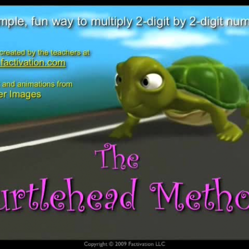 Turtle head multiplication worksheet
