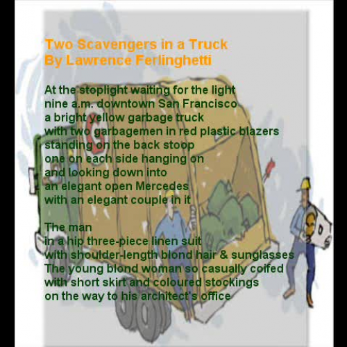 Two scavengers in a truck essay