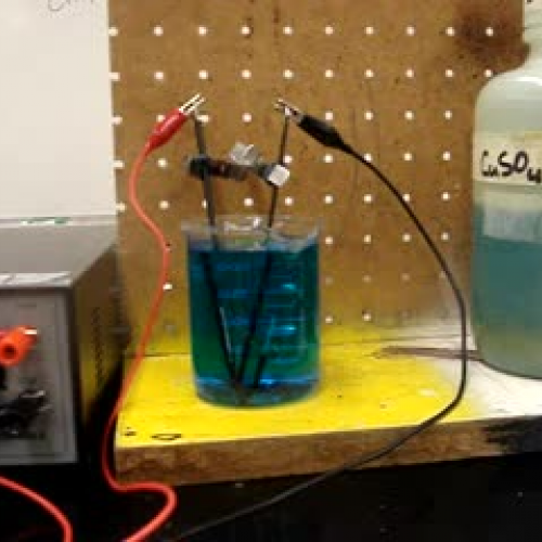 copper sulphate electrolysis experiment