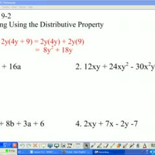 92 Factoring Using the Distributive Property