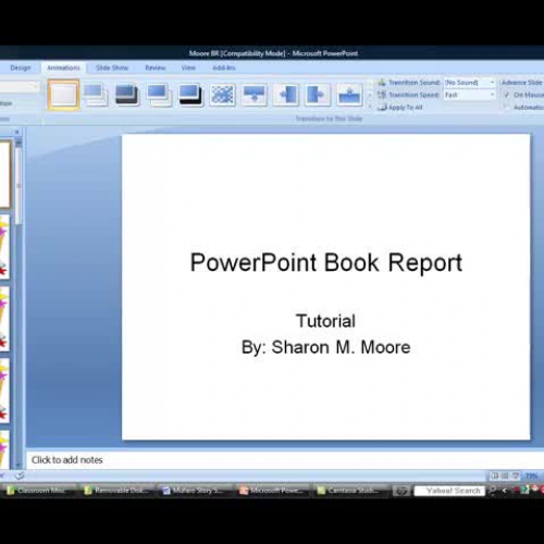 Book report presentation
