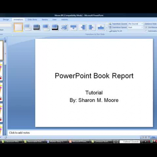 Powerpoints on book reports