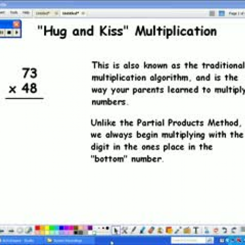 Traditional Algorithm Multiplication Worksheets