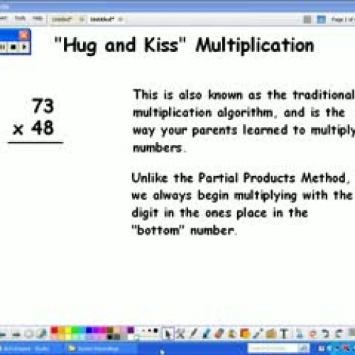 Traditional Multiplication Algorithm TeacherTube