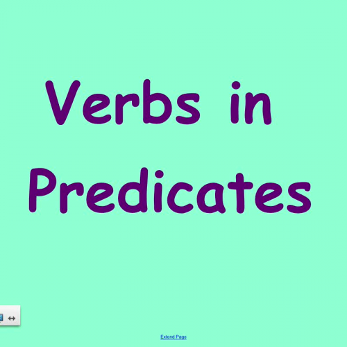 Verbs In Predicates