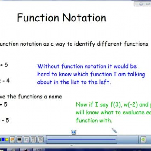 Function Notation