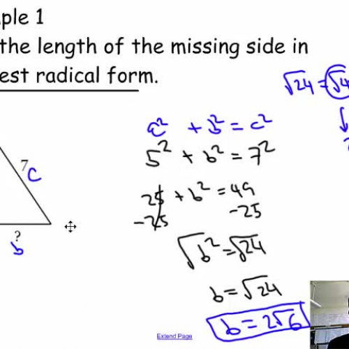 pythagorean-theorem-and-simplifying-radicals