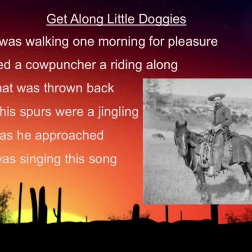 Get Along Little Doggies singalong