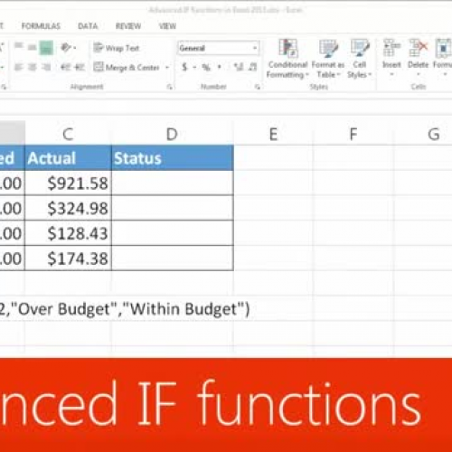 Advanced IF functions