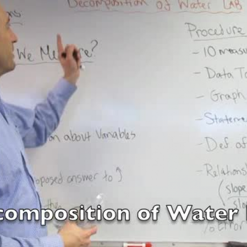 decomposition of water experiment