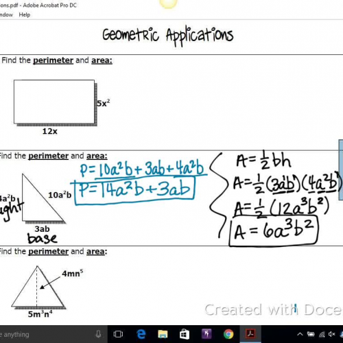 Geometric Applications 2