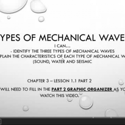 types of mechanical waves in hindi