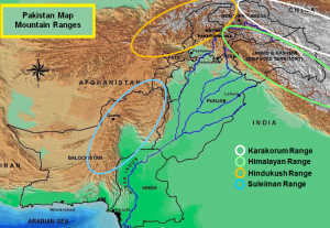 map mountain ranges of pakistan 300x207 - TeacherTube