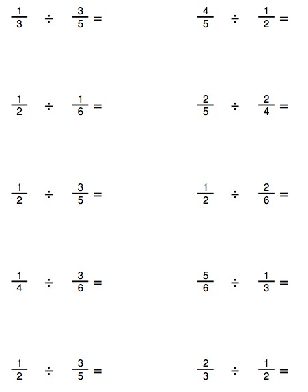 6th grade math homework worksheets