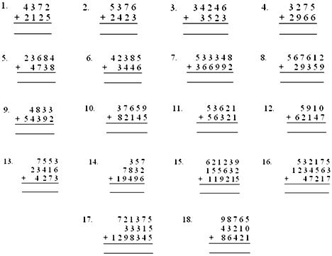 Grade 5 Addition Worksheet - grade 5 addition subtraction worksheets